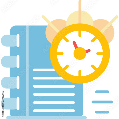 Alarm Clock Icon Vector Element
