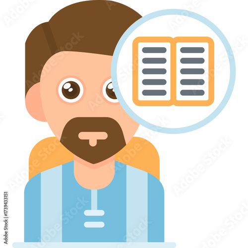 Study Icon Vector Element