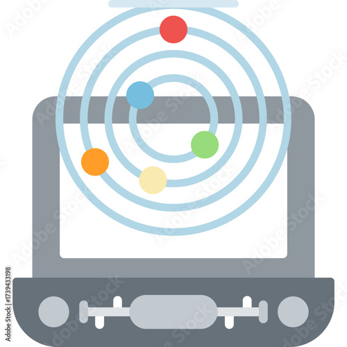 Solar System Icon Vector Element
