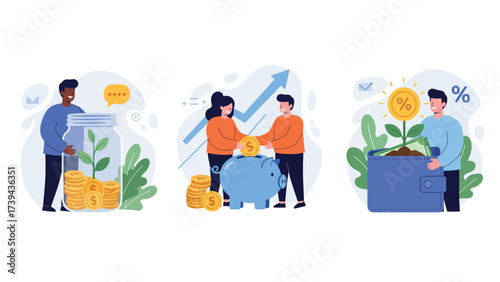 Financial Growth Concepts: Saving, Investing, and Earning Returns