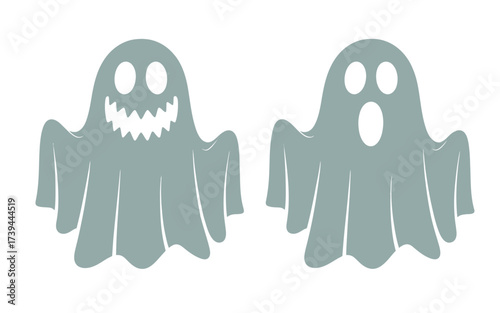 Spooky friendly ghosts perfect for Halloween projects and fun ghostly designs