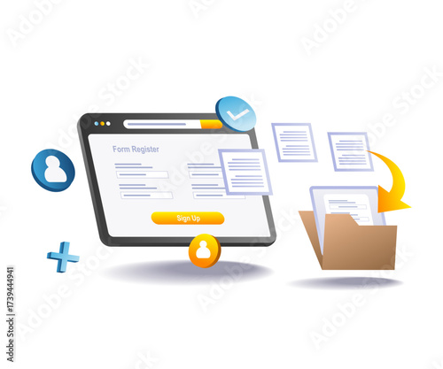 registration data submission process
