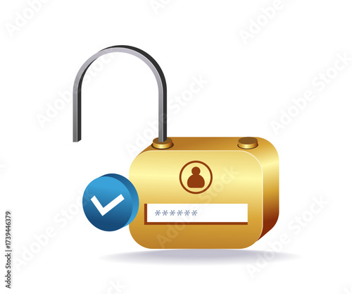 open padlock symbolizing unlocked security access