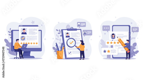 Online Feedback And Reviews Management System Set