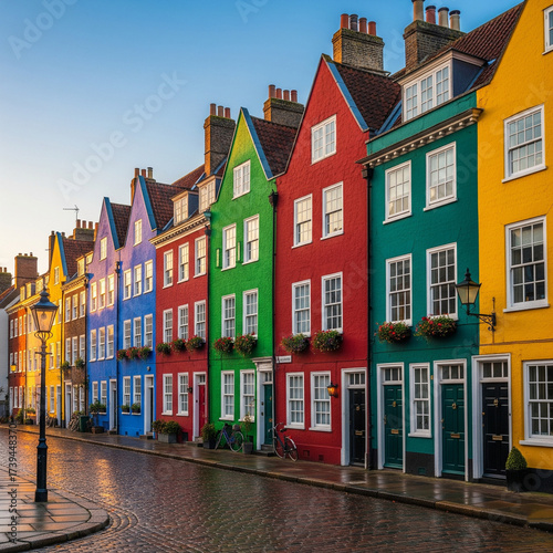 colorful houses