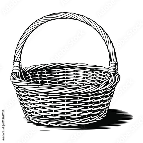 basket vector illustration