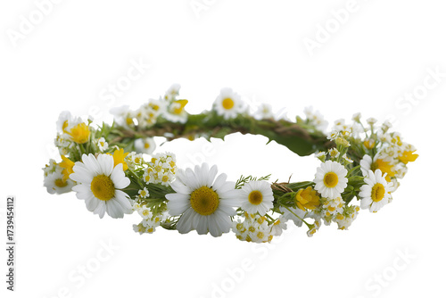 Delicate flower crown for summer festivals and bohemian weddings adds natural beauty and charm
