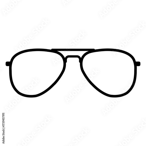Icono gafas de sol estilo aviador
