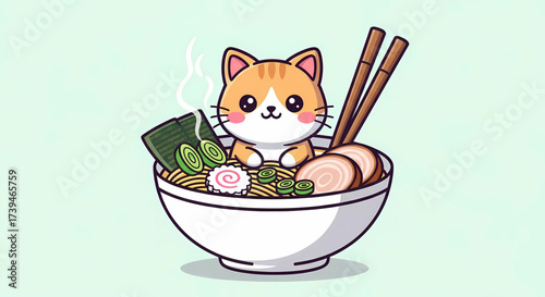 cat with a bowl