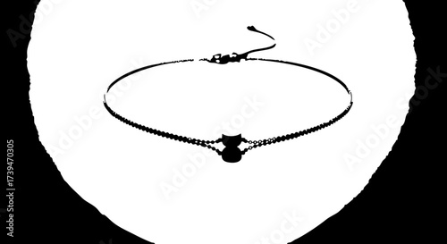 Elegant black cord bracelet with a charm, subtle luxury jewelry for fashionable women, a stylish accessory for everyday wear for a sophisticated look