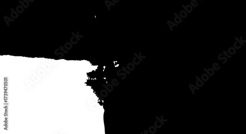 Abstract dramatic coast line, with crashing waves and beautiful seascape, perfect for backgrounds, overlays, and dynamic designs with a modern aesthetic