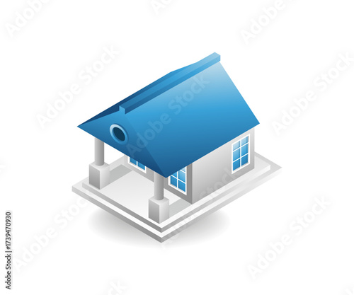 illustration with a bank hall theme