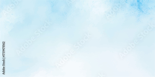 Abstract light blue watercolor background with soft textures and blended patterns
