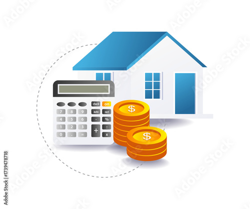 home with money symbol representing property investment and financial growth