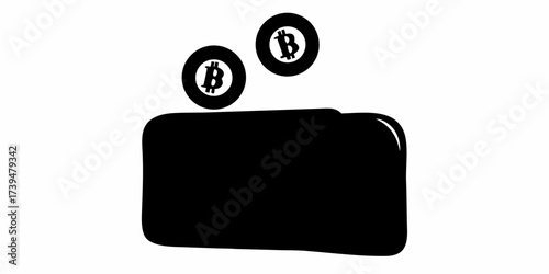 Securely Invest in Cryptocurrency Bitcoin Wallet, Digital Currency Transactions, Finance Investment, Modern Payment Technology, Economic Growth, and Future of Money