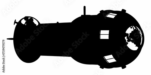 Captivating silhouette of a spacecraft exploring the cosmos, a symbol of discovery, innovation, and the boundless potential of space exploration programs