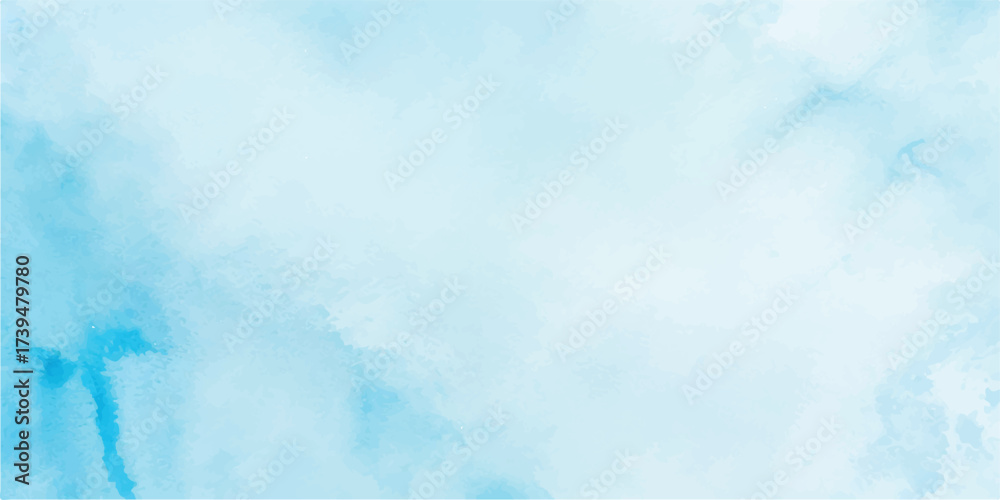 Obraz premium Abstract watercolor background in shades of light blue creating a serene atmosphere