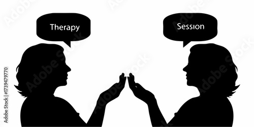 Empowering therapy session showcasing communication and support, promoting mental wellness and positive change through empathetic connection and understanding
