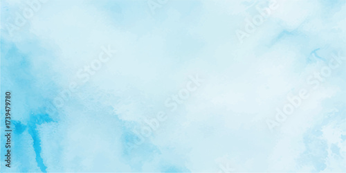 Abstract watercolor background in shades of light blue creating a serene atmosphere