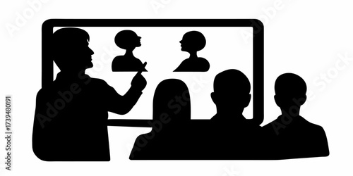 Engaging business presentation delivered by speaker to audience, fostering collaboration and learning, ideal for corporate training materials and conference promotions