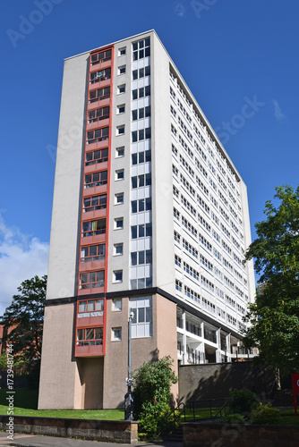High Rise Apartment Block seen from Below 