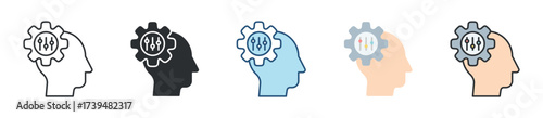 Adaptability Icon Set Multiple Style Collection