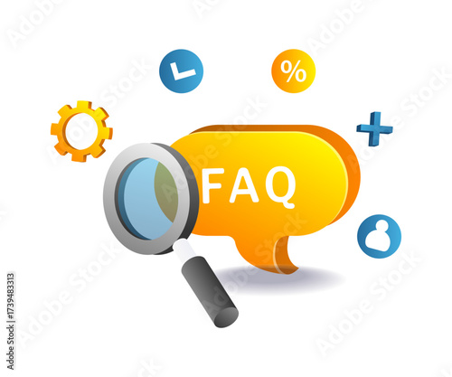 Finding Answers to Common Questions Illustration Concept