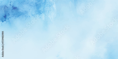 Serene Light Blue Watercolor Wash Background for Design Projects and Creative Applications