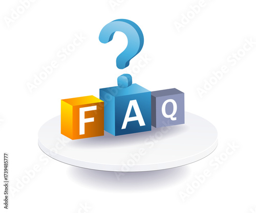 faq question symbol illustration