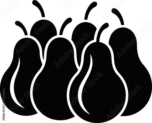 Fresh pear fruit vector illustration