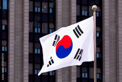 The flag of the Republic of Korea