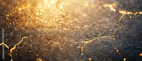 Wallpaper Mural Black textured background with glowing golden sparks and light streaks. Luxury abstract backdrop for premium designs and festive graphics. Torontodigital.ca