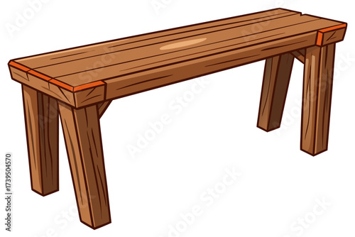 Vintage antique wooden table and chair furniture isolated on a white background