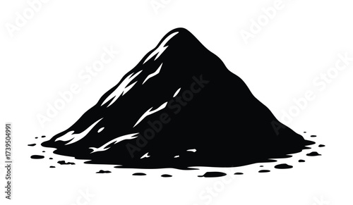 Sand Pile Silhouette - Construction and Material Symbol