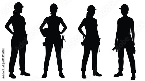 Empowering Women In Construction And Skilled Trades Silhouettes