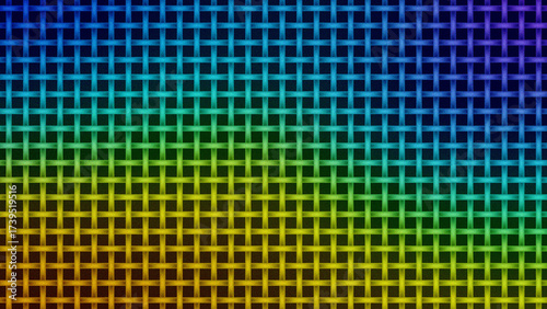 Modern Abstract Neon Streaks with Color Spectrum