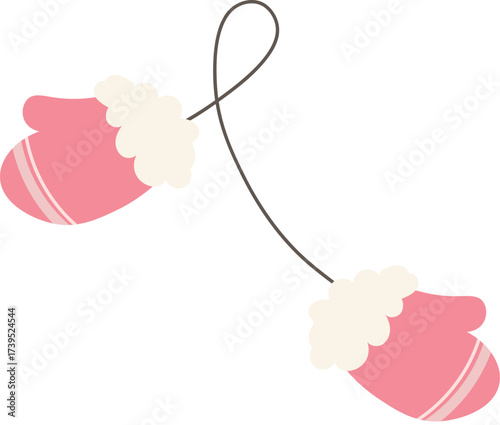 Cozy Mittens with String