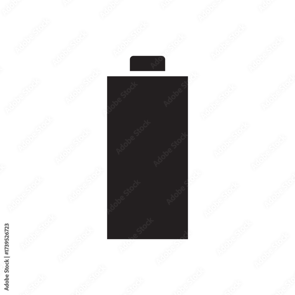 Solid Battery Power Storage Electric Simple Glyph Icon Solid Battery Power Storage Electric Simple Glyph Icon