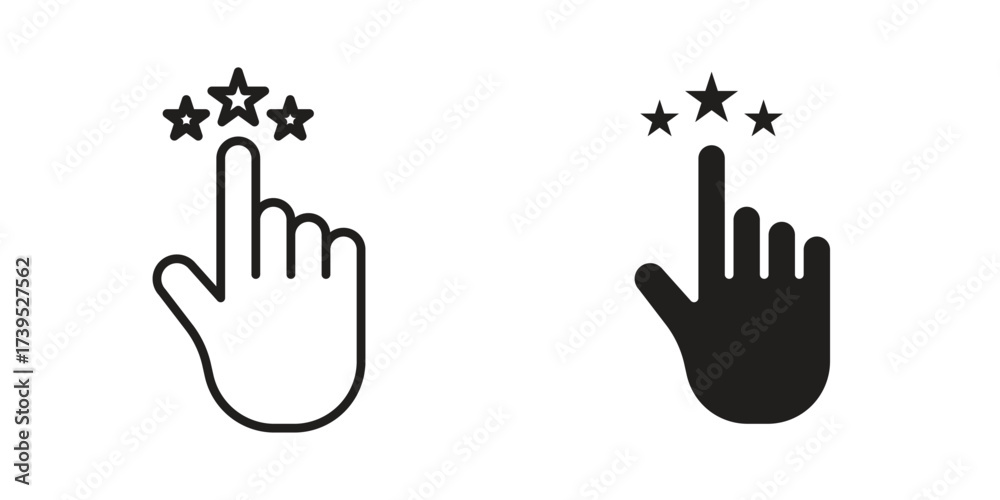 Fototapeta premium Customer feedback icon outline illustration sign
