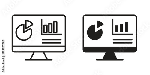 Dashboard icon outline illustration sign