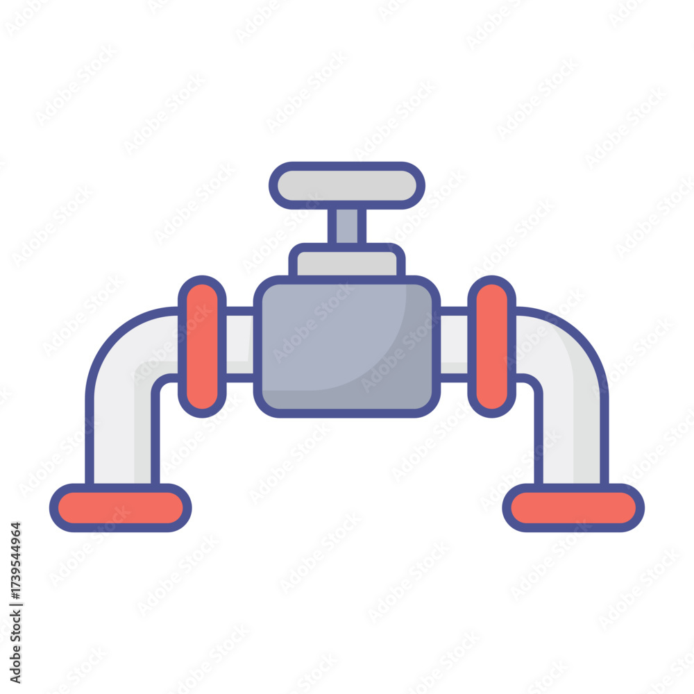 Fototapeta premium as pipeline Vector icon which can easily modify or edit