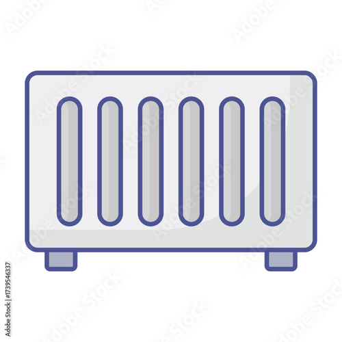 Central heating Vector icon which can easily modify or edit