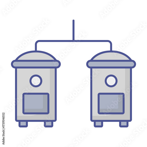 Building heater Vector icon which can easily modify or edit