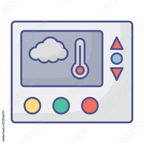 Central heating Vector icon which can easily modify or edit