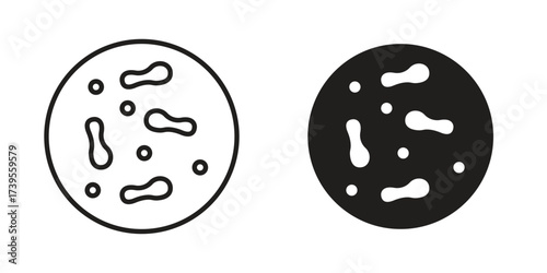 Microorganism icon outline illustration sign