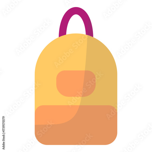 Colorful Flat Design Assorted Luggage and Bags Collection Icon