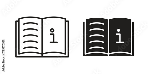 User guide icon outline illustration sign