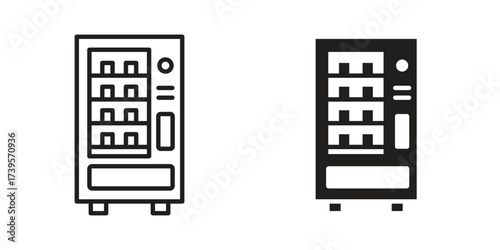 Vending machine icon outline illustration sign