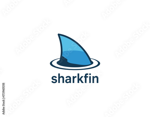 A striking logo featuring a shark fin which symbolizes strength, power, and resilience, ideal for brands related to the ocean, adventure, or outdoor activities.