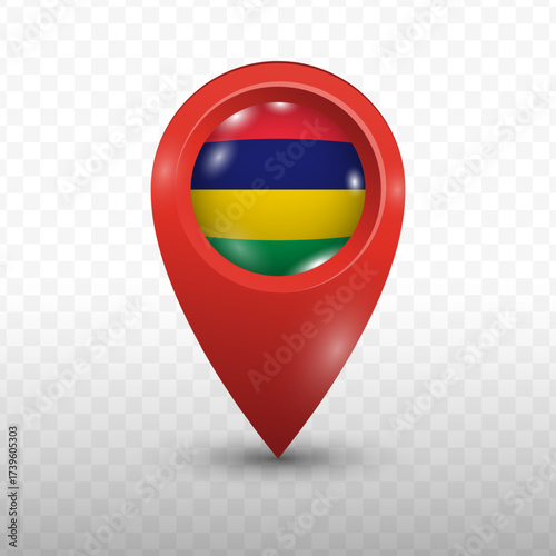 Location Flag of Mauritius with red color and transparent background, Vector Illustration. Free Download Location Flag of Mauritius with red color and transparent background, Vector Illustration. - GFXLoad